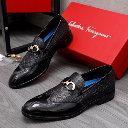 Salvatore Ferragamo Leather Shoes For Men #1042403 $85.00 USD, Wholesale Replica Salvatore Ferragamo Leather Shoes