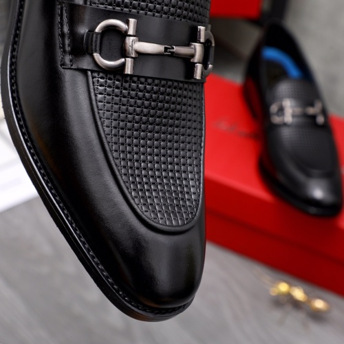 Replica Salvatore Ferragamo Leather Shoes For Men #1042404 $85.00 USD for Wholesale