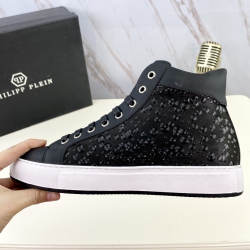 Replica Philipp Plein PP High Tops Shoes For Men #1042415 $85.00 USD for Wholesale