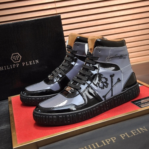 Philipp Plein PP High Tops Shoes For Men #1042479 $108.00 USD, Wholesale Replica Philipp Plein PP High Tops Shoes