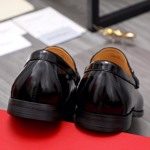 Replica Salvatore Ferragamo Leather Shoes For Men #1042491 $85.00 USD for Wholesale
