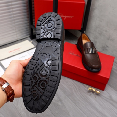 Replica Salvatore Ferragamo Leather Shoes For Men #1042496 $82.00 USD for Wholesale