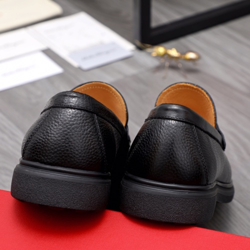 Replica Salvatore Ferragamo Leather Shoes For Men #1042497 $82.00 USD for Wholesale