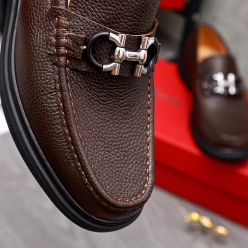 Replica Salvatore Ferragamo Leather Shoes For Men #1042500 $82.00 USD for Wholesale