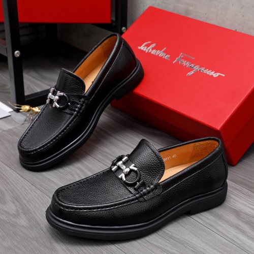 Salvatore Ferragamo Leather Shoes For Men #1042501 $82.00 USD, Wholesale Replica Salvatore Ferragamo Leather Shoes