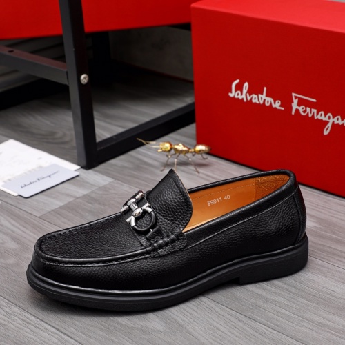 Replica Salvatore Ferragamo Leather Shoes For Men #1042501 $82.00 USD for Wholesale