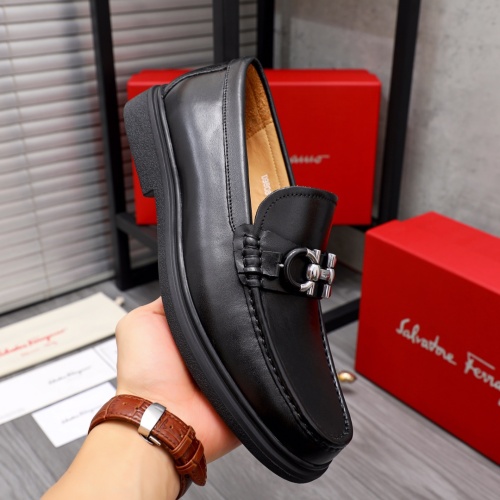 Replica Salvatore Ferragamo Leather Shoes For Men #1042502 $82.00 USD for Wholesale