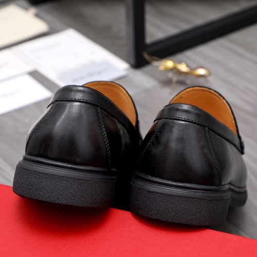Replica Salvatore Ferragamo Leather Shoes For Men #1042502 $82.00 USD for Wholesale