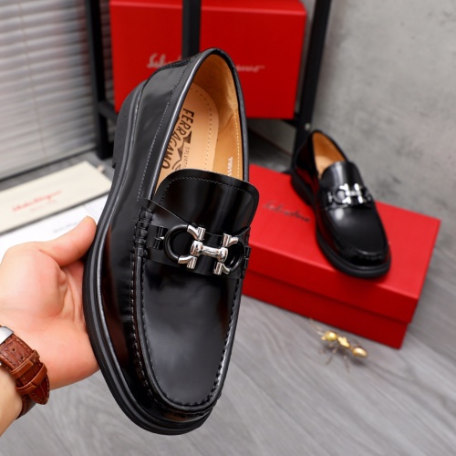 Replica Salvatore Ferragamo Leather Shoes For Men #1042503 $82.00 USD for Wholesale
