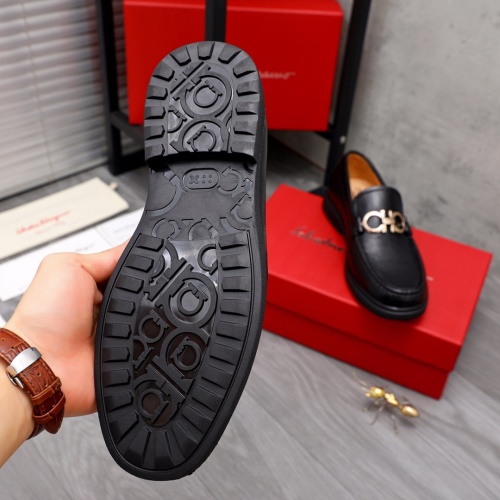 Replica Salvatore Ferragamo Leather Shoes For Men #1042504 $82.00 USD for Wholesale