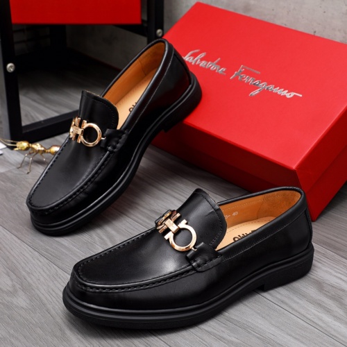 Salvatore Ferragamo Leather Shoes For Men #1042505 $82.00 USD, Wholesale Replica Salvatore Ferragamo Leather Shoes