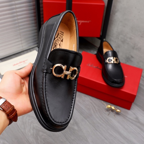 Replica Salvatore Ferragamo Leather Shoes For Men #1042505 $82.00 USD for Wholesale