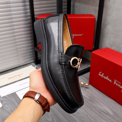 Replica Salvatore Ferragamo Leather Shoes For Men #1042505 $82.00 USD for Wholesale
