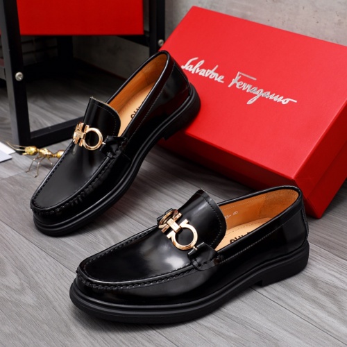 Salvatore Ferragamo Leather Shoes For Men #1042506 $82.00 USD, Wholesale Replica Salvatore Ferragamo Leather Shoes