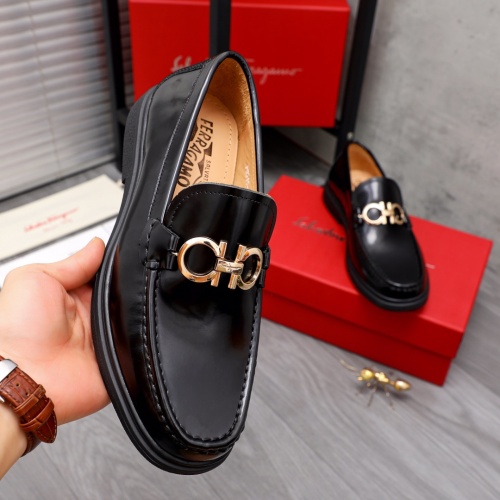 Replica Salvatore Ferragamo Leather Shoes For Men #1042506 $82.00 USD for Wholesale