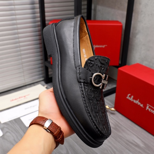 Replica Salvatore Ferragamo Leather Shoes For Men #1042507 $82.00 USD for Wholesale