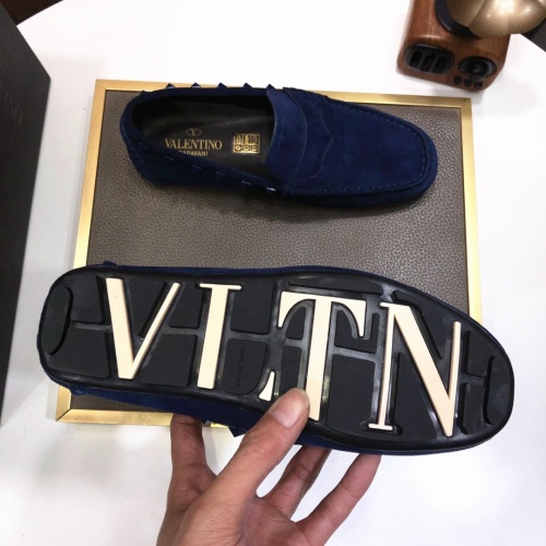 Replica Valentino Leather Shoes For Men #1042530 $92.00 USD for Wholesale