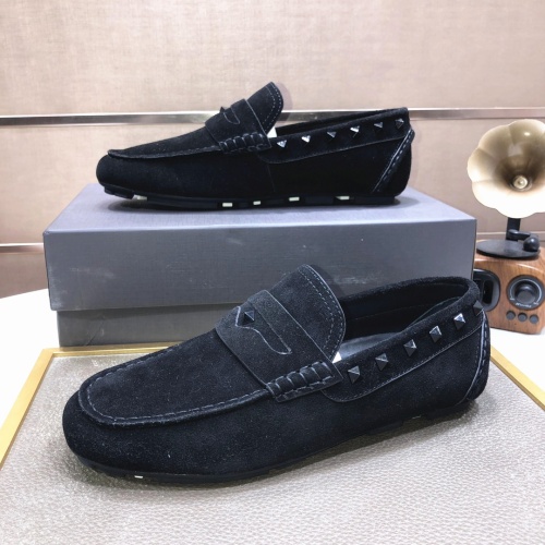 Replica Valentino Leather Shoes For Men #1042531 $92.00 USD for Wholesale