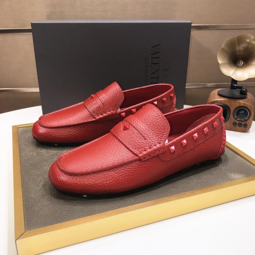 Valentino Leather Shoes For Men #1042532 $96.00 USD, Wholesale Replica Valentino Leather Shoes