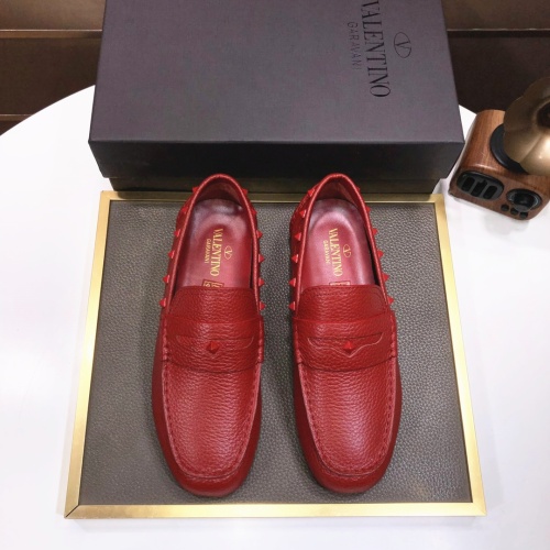 Replica Valentino Leather Shoes For Men #1042532 $96.00 USD for Wholesale