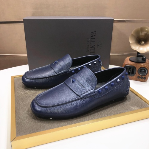Valentino Leather Shoes For Men #1042533 $96.00 USD, Wholesale Replica Valentino Leather Shoes