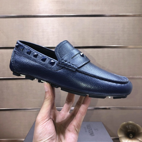 Replica Valentino Leather Shoes For Men #1042533 $96.00 USD for Wholesale