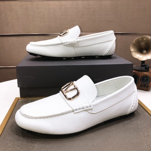 Replica Valentino Leather Shoes For Men #1042535 $96.00 USD for Wholesale