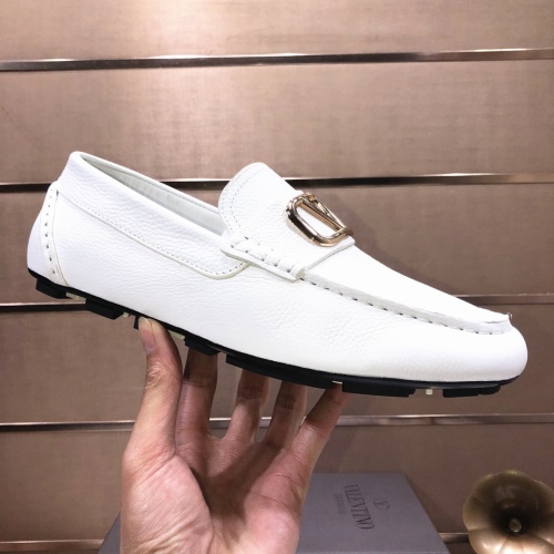 Replica Valentino Leather Shoes For Men #1042535 $96.00 USD for Wholesale