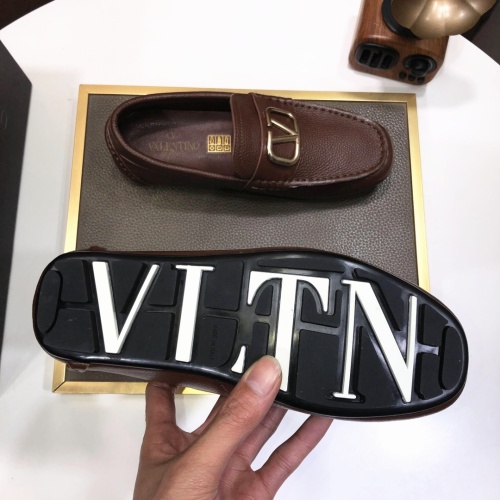 Replica Valentino Leather Shoes For Men #1042536 $96.00 USD for Wholesale