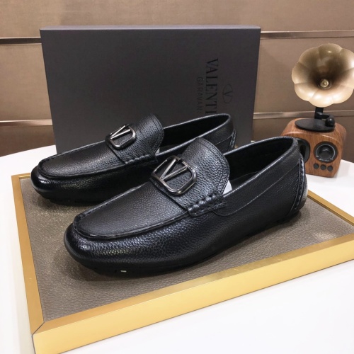 Valentino Leather Shoes For Men #1042537 $96.00 USD, Wholesale Replica Valentino Leather Shoes
