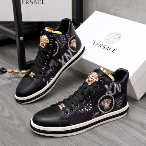 Versace High Tops Shoes For Men #1042554