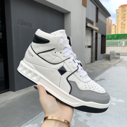 Replica Valentino High Tops Shoes For Women #1042591 $122.00 USD for Wholesale