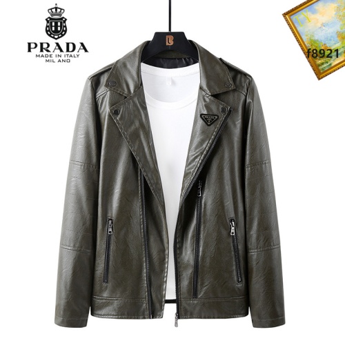 Prada Jackets Long Sleeved For Men #1042701 $60.00 USD, Wholesale Replica Prada Coat &amp; Jackets