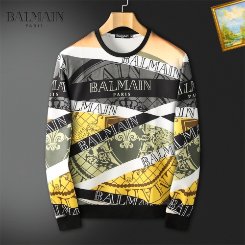 Balmain Hoodies Long Sleeved For Men #1042752 $40.00 USD, Wholesale Replica Balmain Hoodies