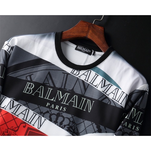 Replica Balmain Hoodies Long Sleeved For Men #1042761 $40.00 USD for Wholesale