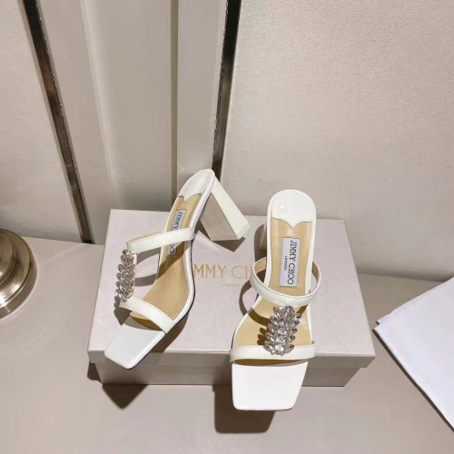 Replica Jimmy Choo Slippers For Women #1042859 $102.00 USD for Wholesale