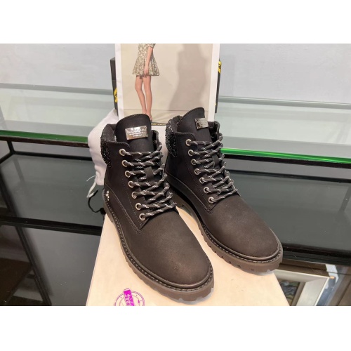 Replica Philipp Plein PP Boots For Women #1042885 $105.00 USD for Wholesale