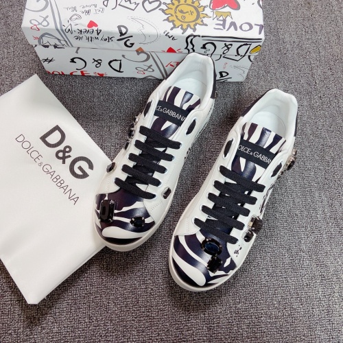 Replica Dolce & Gabbana D&G Casual Shoes For Women #1042890 $112.00 USD for Wholesale