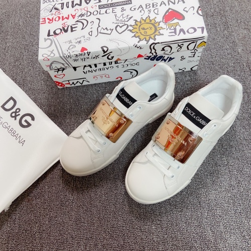 Dolce &amp; Gabbana D&amp;G Casual Shoes For Women #1042892 $98.00 USD, Wholesale Replica Dolce &amp; Gabbana D&amp;G Casual Shoes