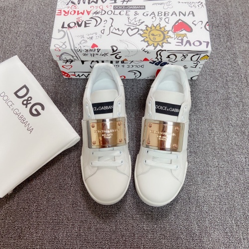 Replica Dolce & Gabbana D&G Casual Shoes For Women #1042892 $98.00 USD for Wholesale