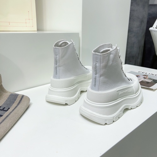 Replica Alexander McQueen High Tops Shoes For Men #1042969 $112.00 USD for Wholesale