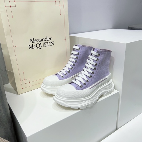 Alexander McQueen High Tops Shoes For Men #1042971 $112.00 USD, Wholesale Replica Alexander McQueen High Tops Shoes