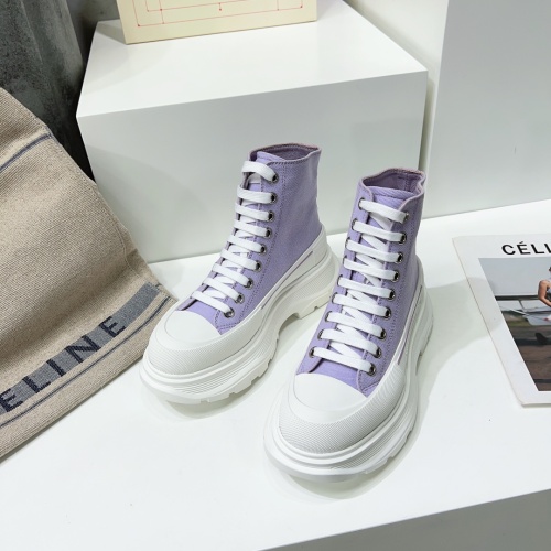 Replica Alexander McQueen High Tops Shoes For Men #1042971 $112.00 USD for Wholesale
