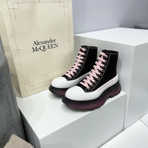 Alexander McQueen High Tops Shoes For Women #1042976