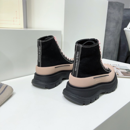 Replica Alexander McQueen High Tops Shoes For Men #1042979 $112.00 USD for Wholesale