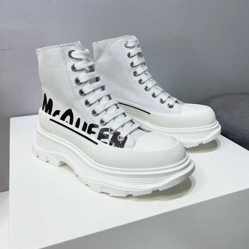Replica Alexander McQueen High Tops Shoes For Men #1042981 $115.00 USD for Wholesale