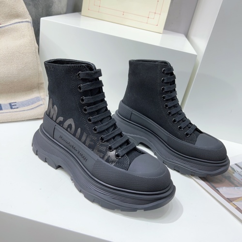 Replica Alexander McQueen High Tops Shoes For Women #1042984 $115.00 USD for Wholesale