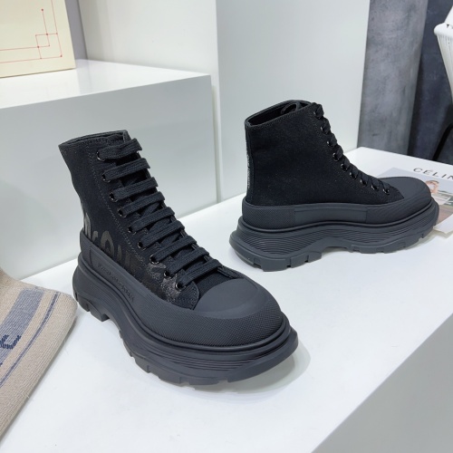 Replica Alexander McQueen High Tops Shoes For Women #1042984 $115.00 USD for Wholesale