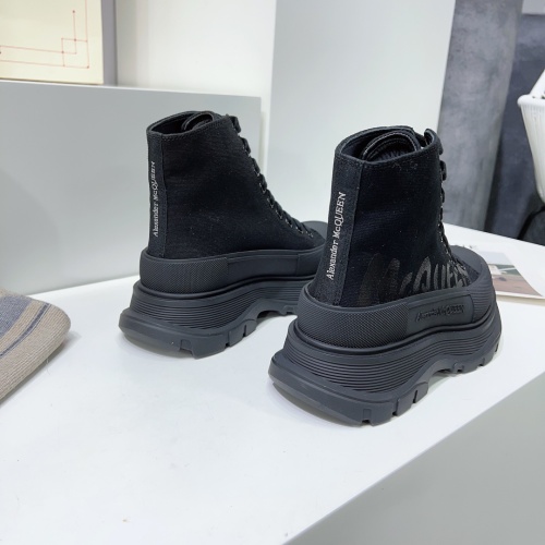 Replica Alexander McQueen High Tops Shoes For Men #1042985 $115.00 USD for Wholesale