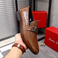 $80.00 USD Salvatore Ferragamo Leather Shoes For Men #1042211